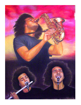 This small image of the Dudley Music pastel painting links to the main page that contains details about and a link to buy a giclée of this painting.